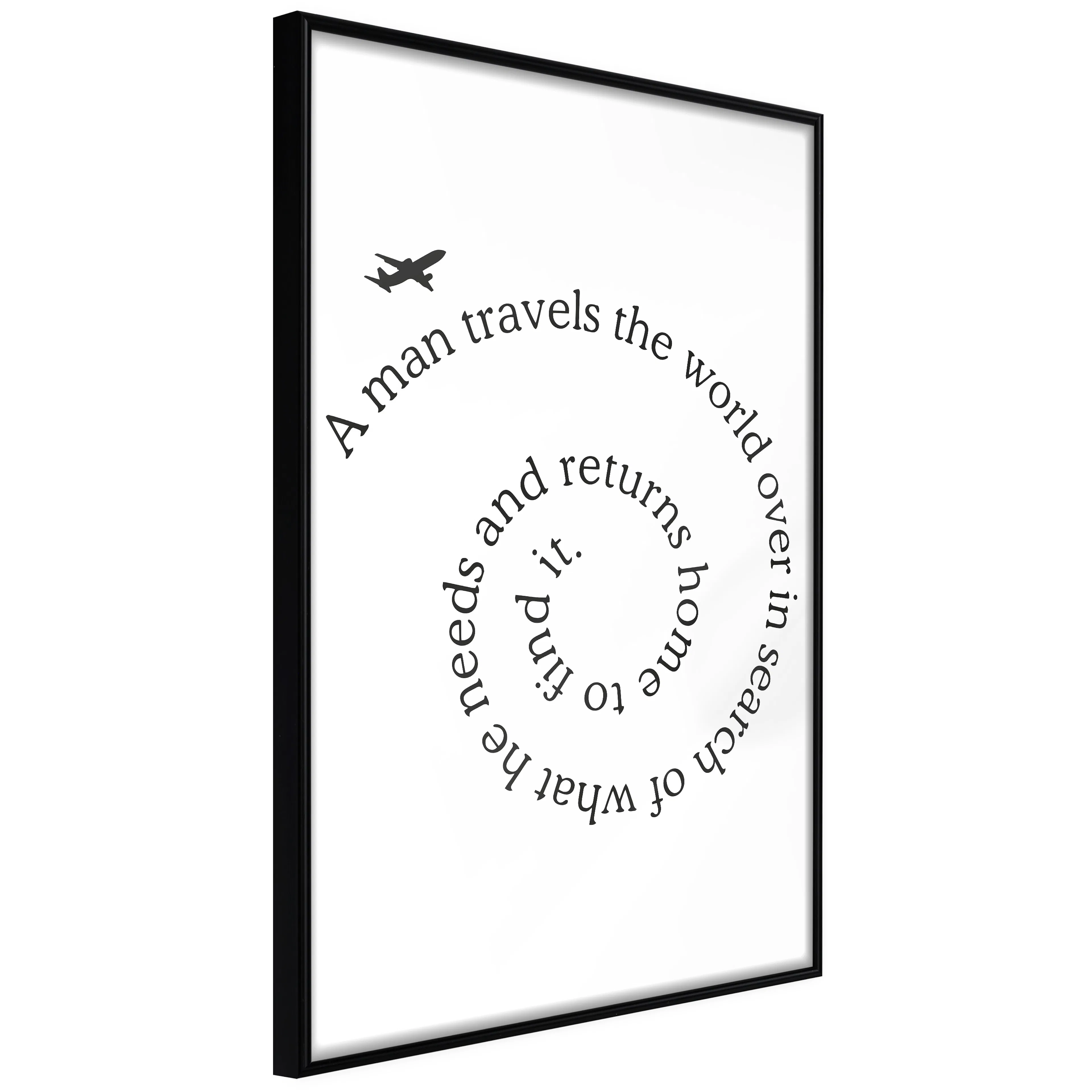 Affisch - Traveller [Poster] 40x60 Svart ram, 40x60 cm