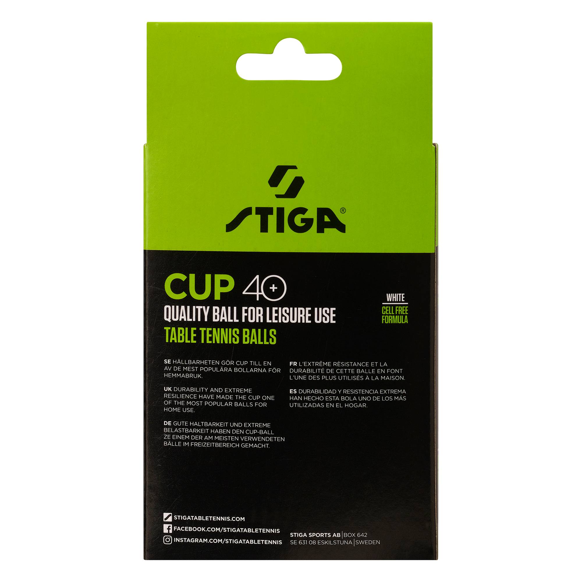 Pingisboll Stiga Sports Cup White 12-Pack