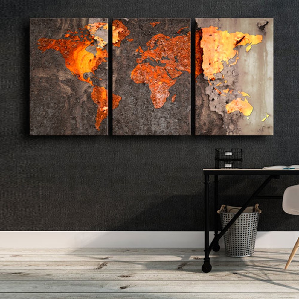 Tavla Arkiio World Map Rusty World