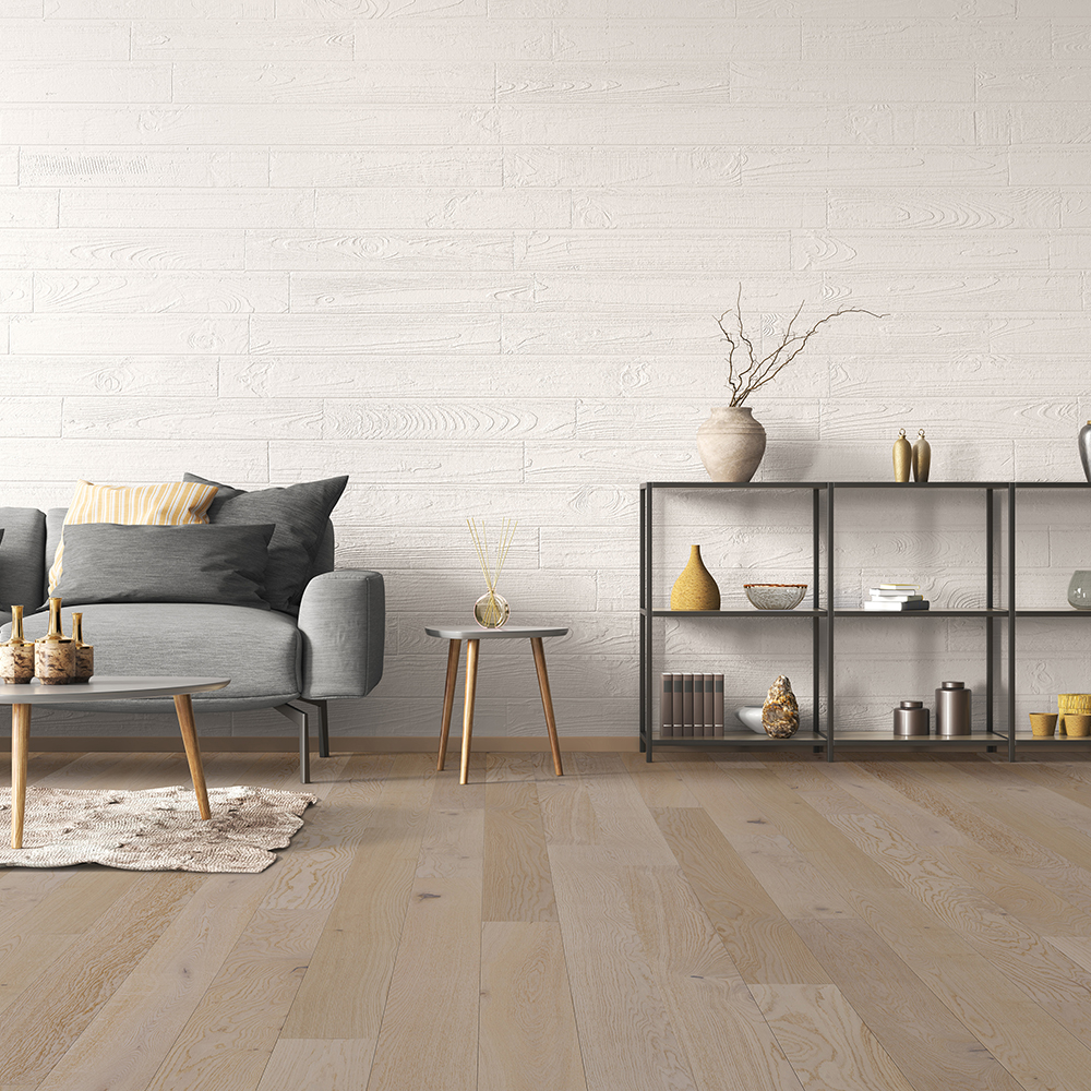 Trägolv NQD Oak Latte 5G Mattlackat 1-Stavs Parkettgolv