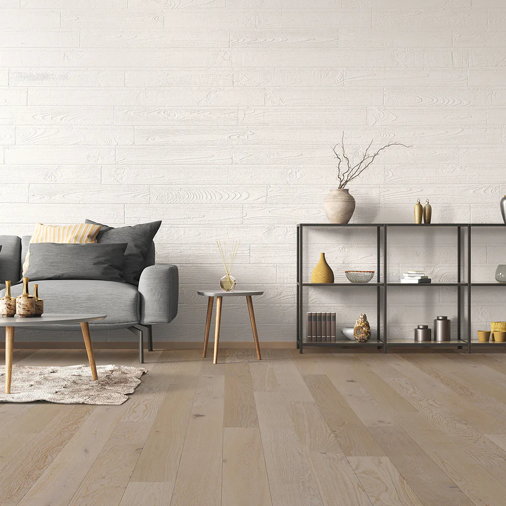 Trägolv NQD Oak Latte 5G Mattlackat 1-Stavs Parkettgolv