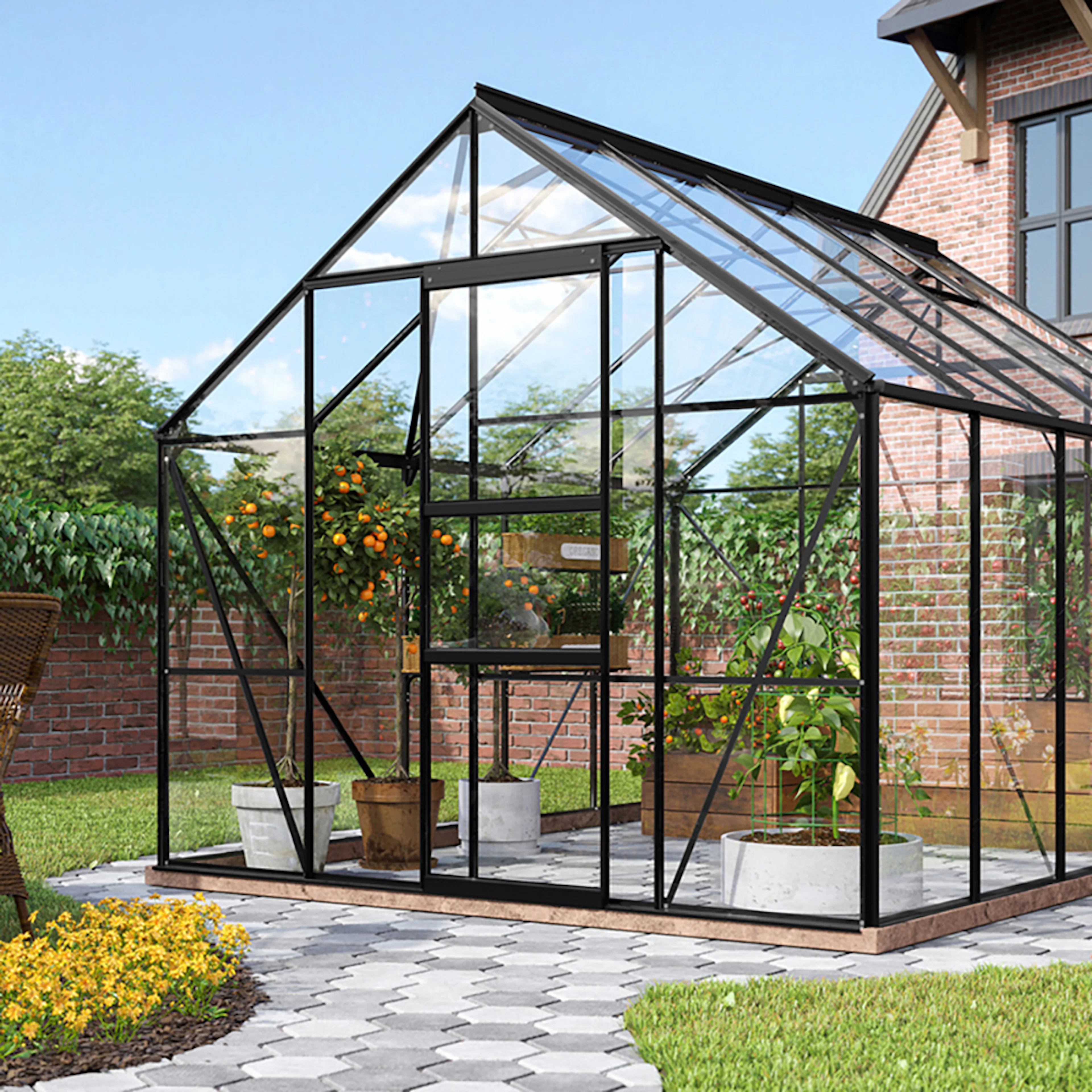 VITAVIA MERKUR 8300 SVART 3MM HÄRDAT GLAS Svart, Härdat Glas