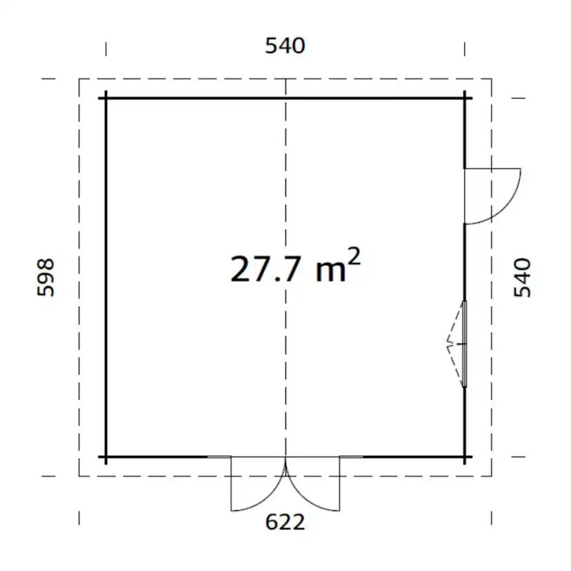 Stuga Palmako Irene 29,2 m2