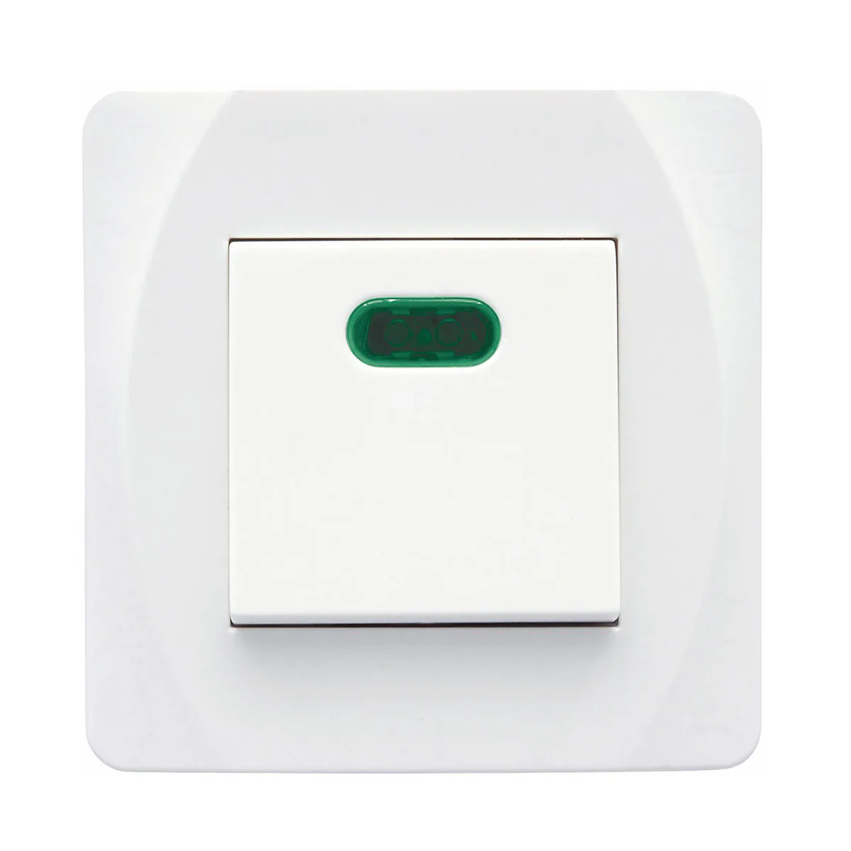 Strömbrytare Malmbergs Nova Infälld 2-Pol Glimlampa Vit