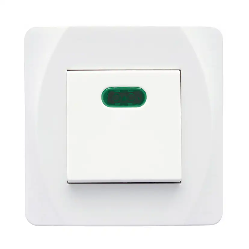 Strömbrytare Malmbergs Nova Infälld 2-Pol Glimlampa Vit