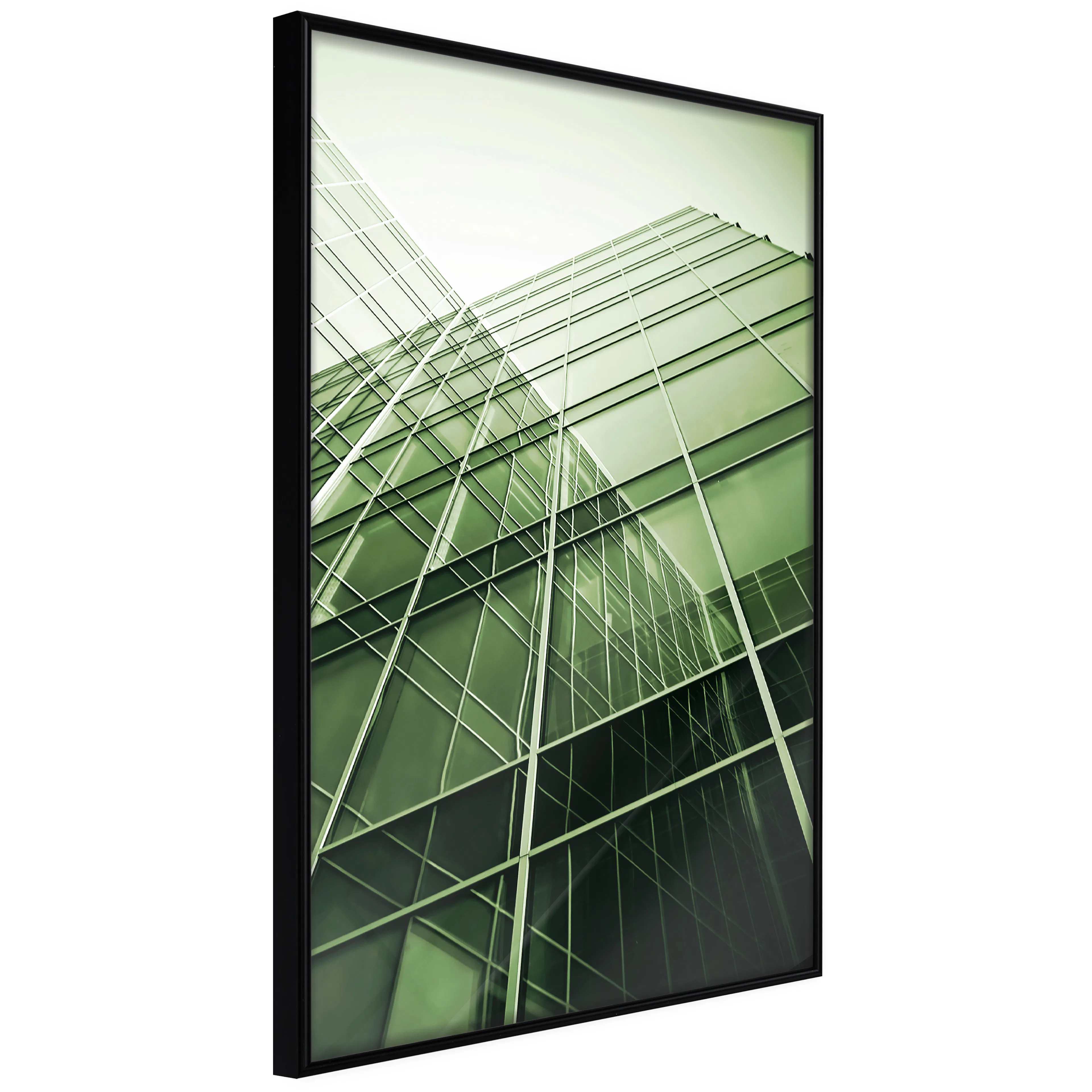 Affisch - Big Windows [Poster] 40x60 Svart ram, 40x60 cm