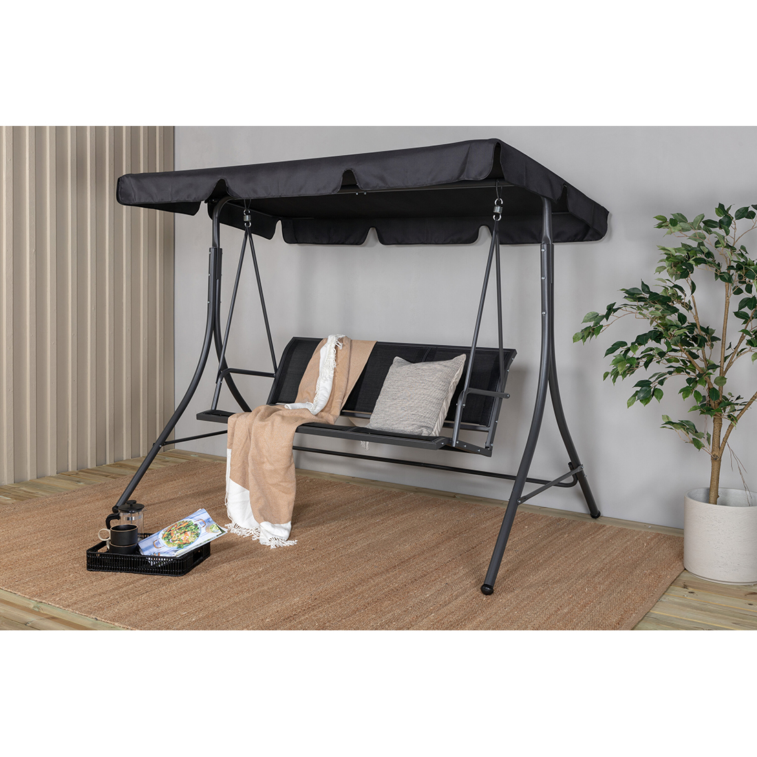 Hammock Venture Home Montreal Utomhus med 3 Sittplatser, Stål/Polyester