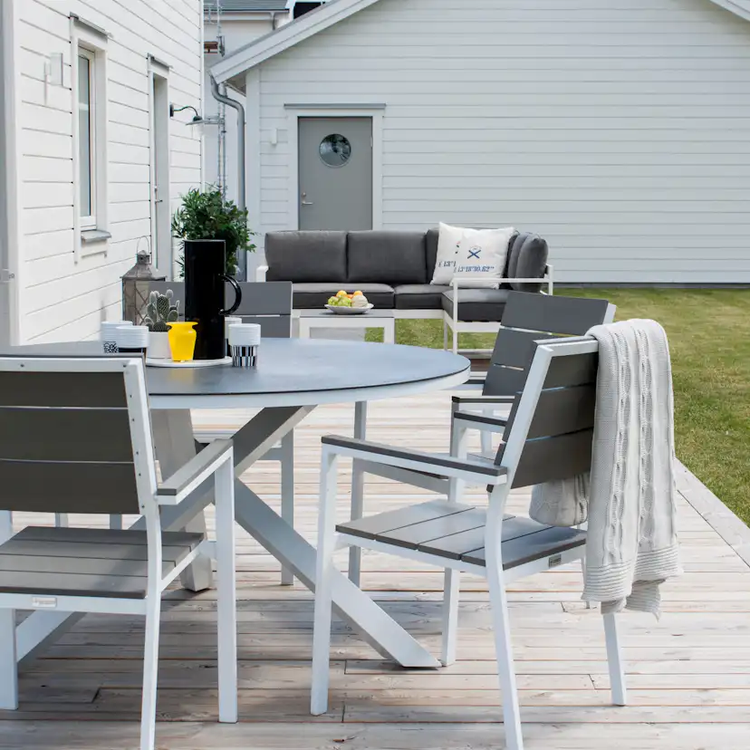 Matgrupp Utomhus Venture Home Copacabana med 6 Lova KarmTrädgårdsstolar