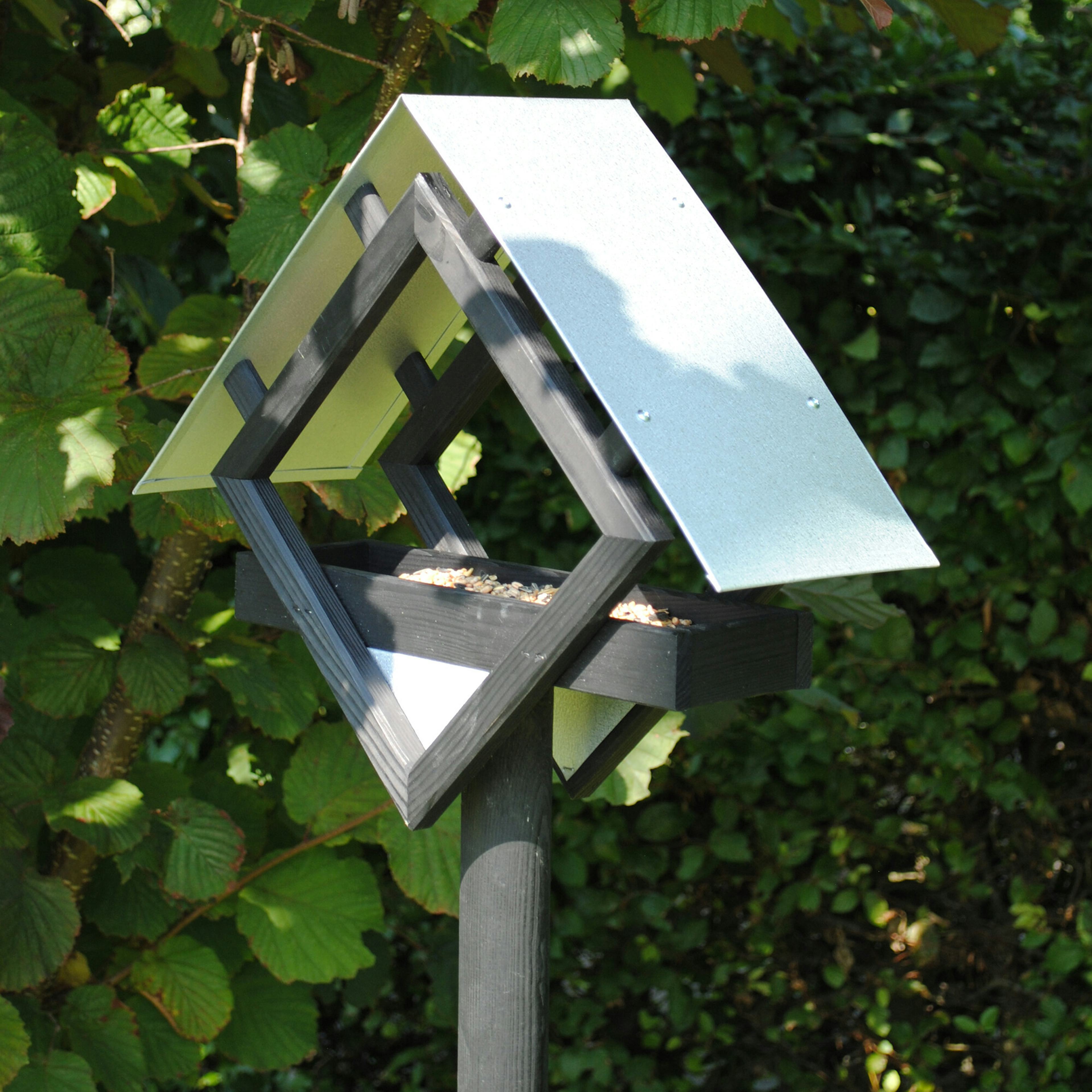 Fågelmatare Hortus Furu Zink Med Stativ