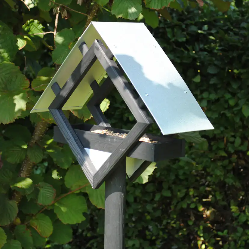 Fågelmatare Hortus Furu Zink Med Stativ