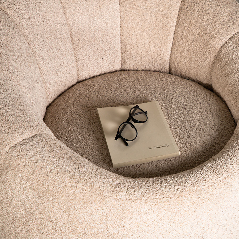 Warren Single Sofa - Beige / Beige Boucle Beige