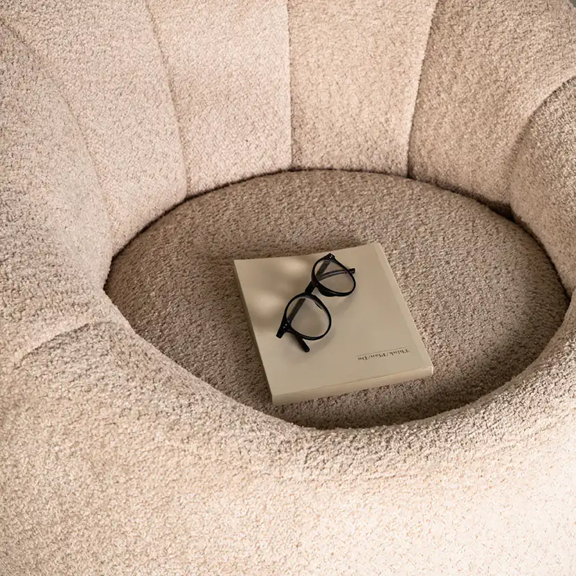 Warren Single Sofa - Beige / Beige Boucle Beige