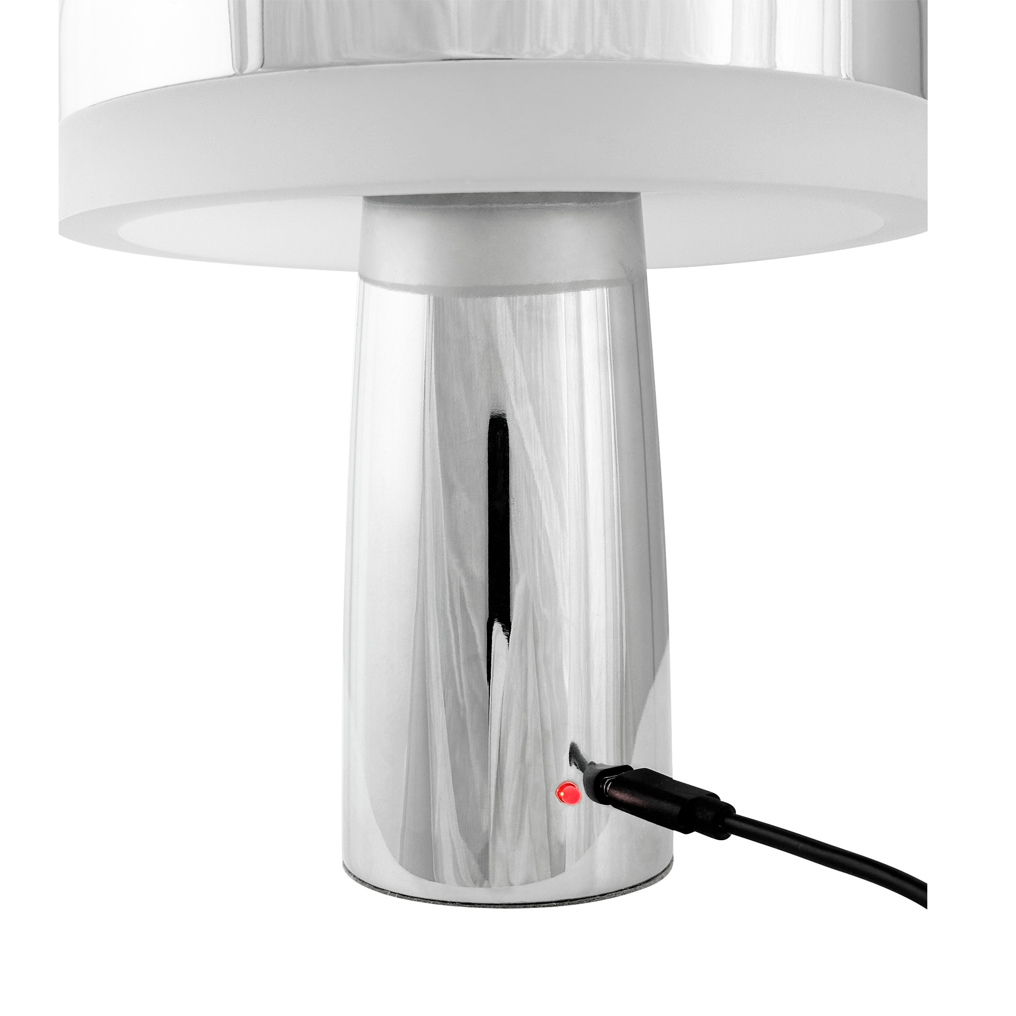 Portabel Bordslampa Dyberg Larsen Porter LED Uppladdningsbar Krom