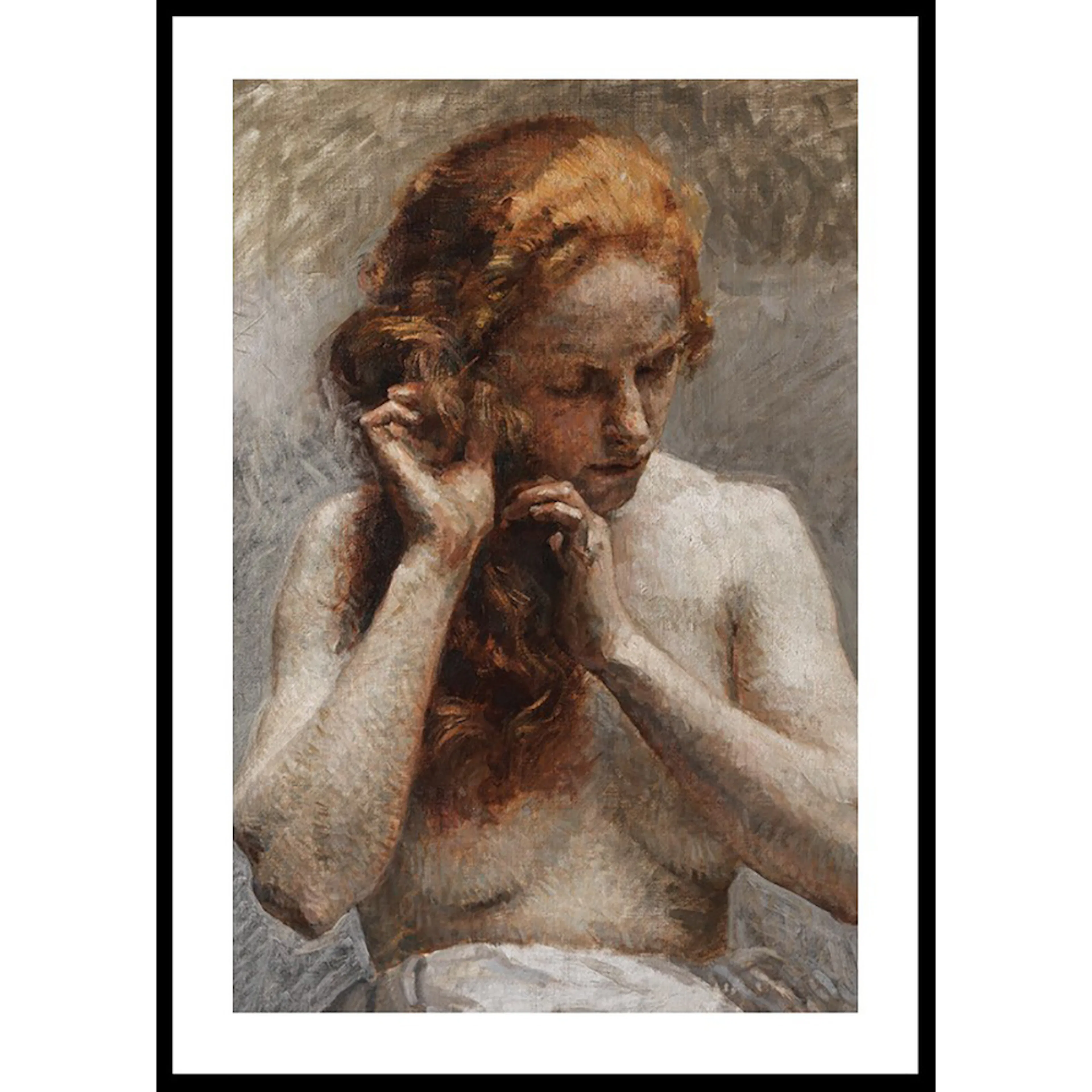 Poster Gallerix Weiblicher Halbakt By Vlaho Bukovac