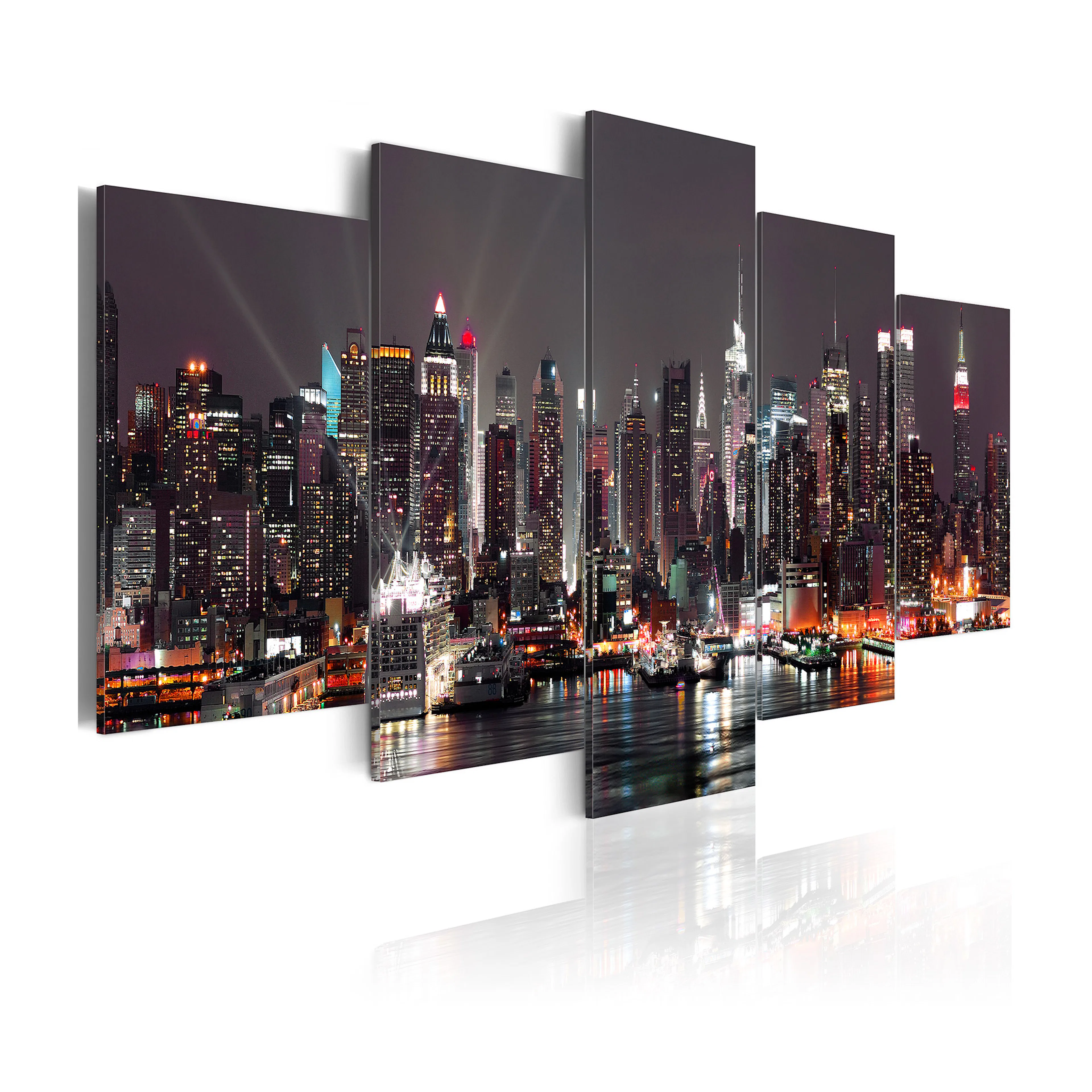 Tavla Arkiio Manhattan På Natten 200x100