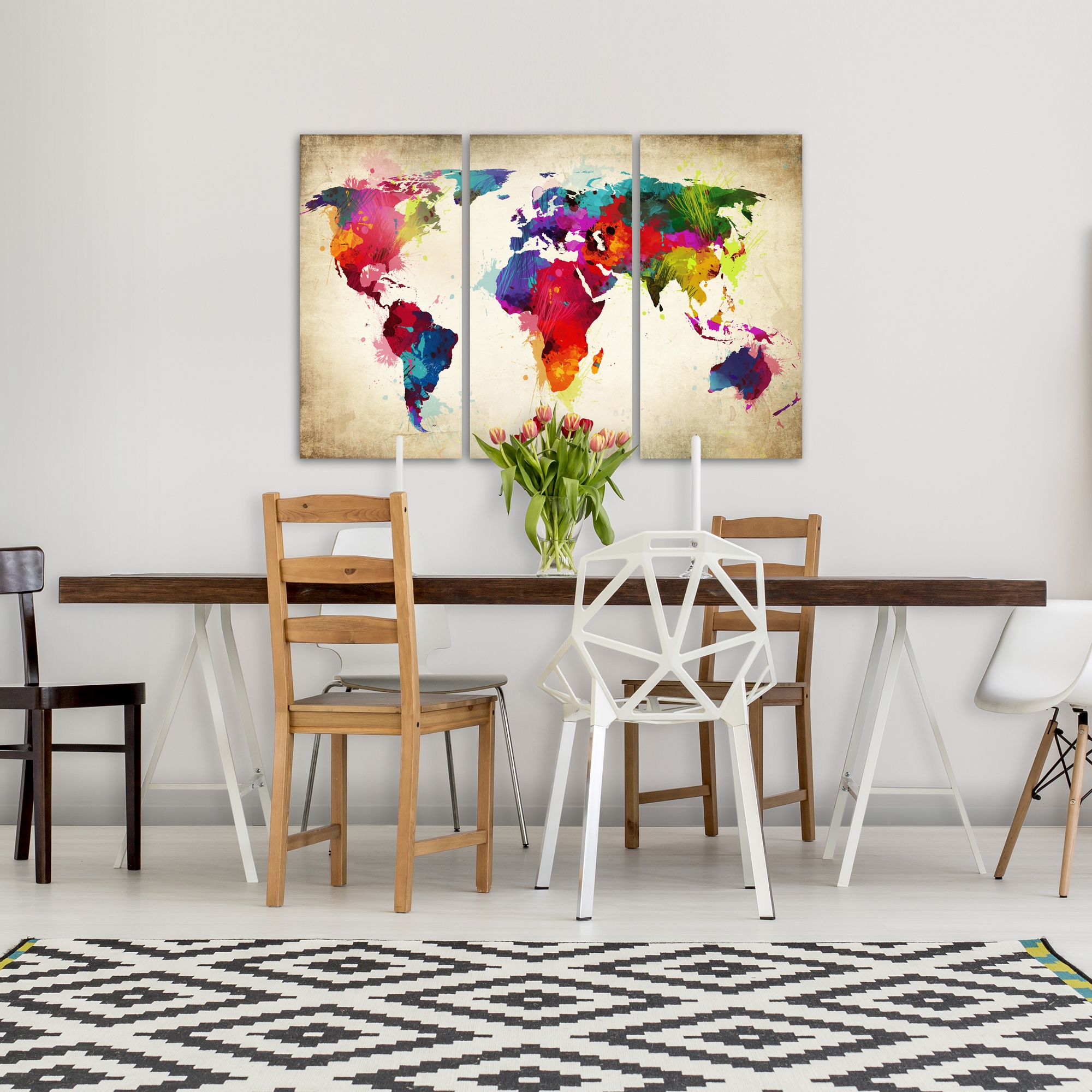 Tavla Arkiio Rainbow Continents