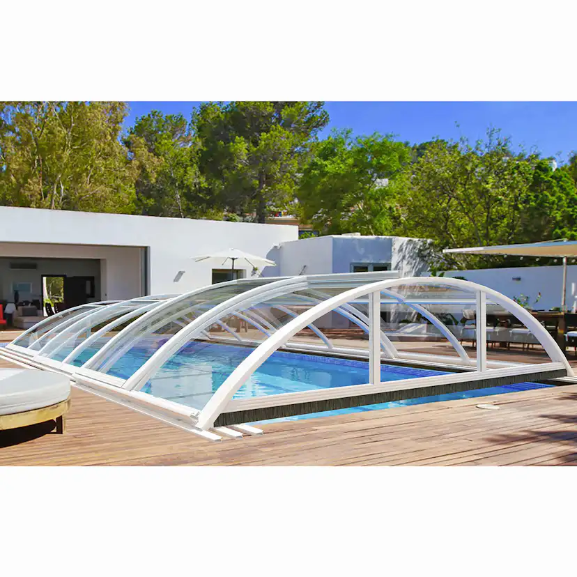 Pooltak Metalcraft 3x6m 4 mm Klar Kanalplast Silver
