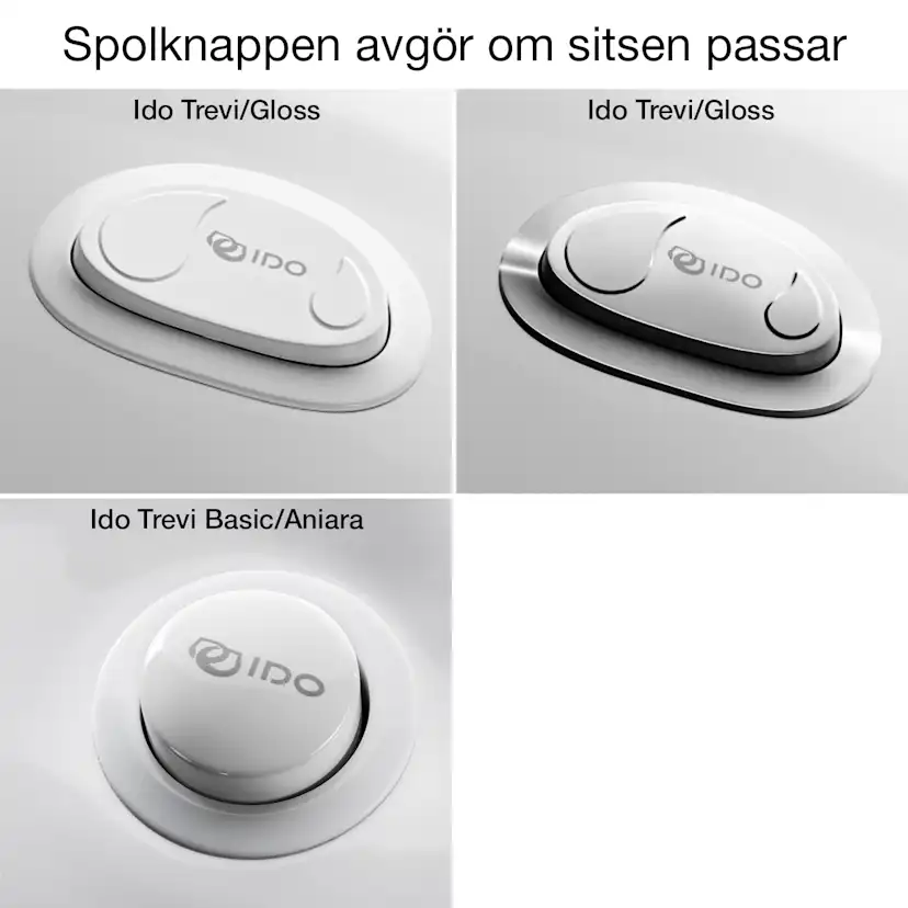 Toalettsits Pressalit for Trevi S796 Hårdsits Svart