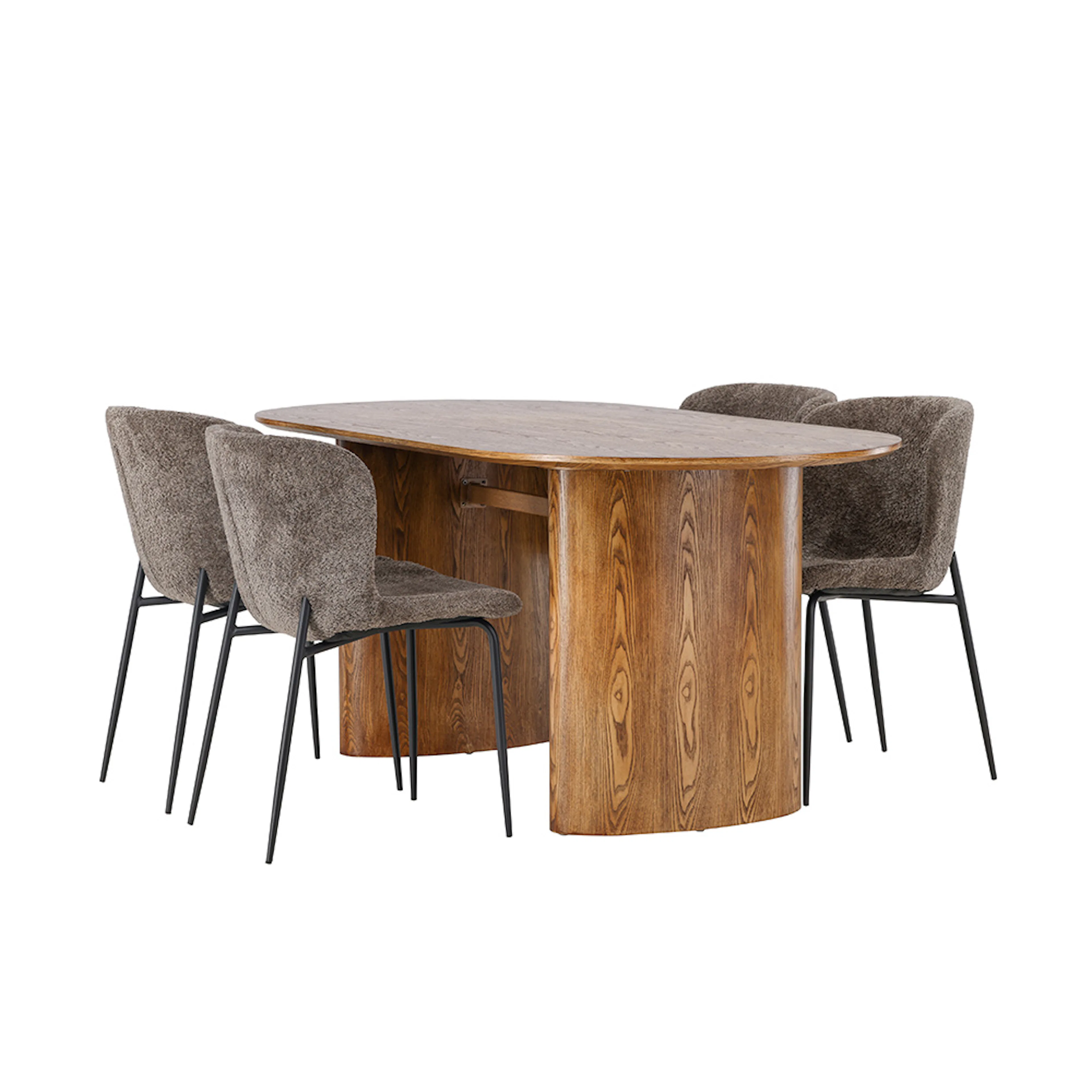 Matgrupp Venture Home Isolde med 4 Modesto Stolar