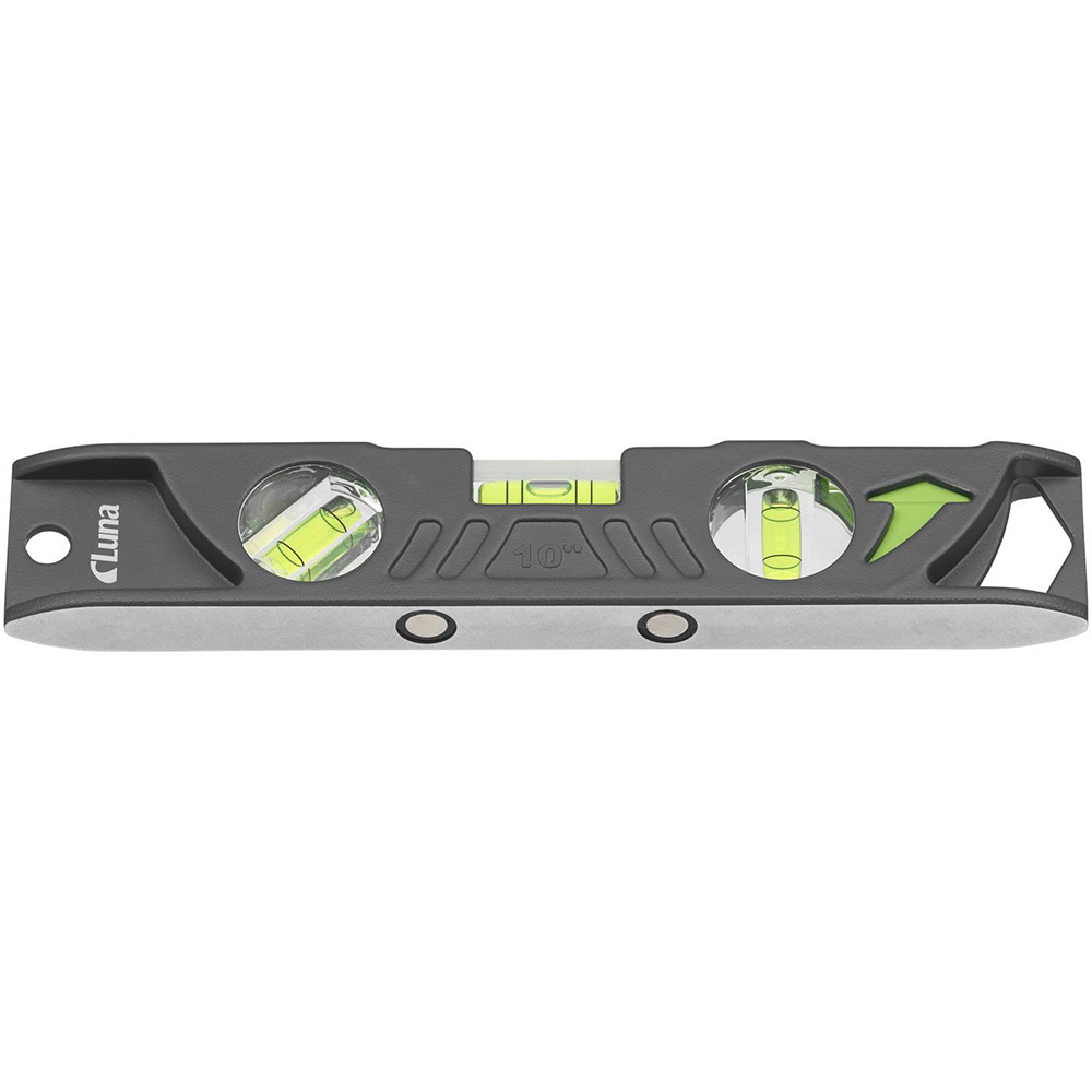 Torpedvattenpass Luna Tools av aluminium