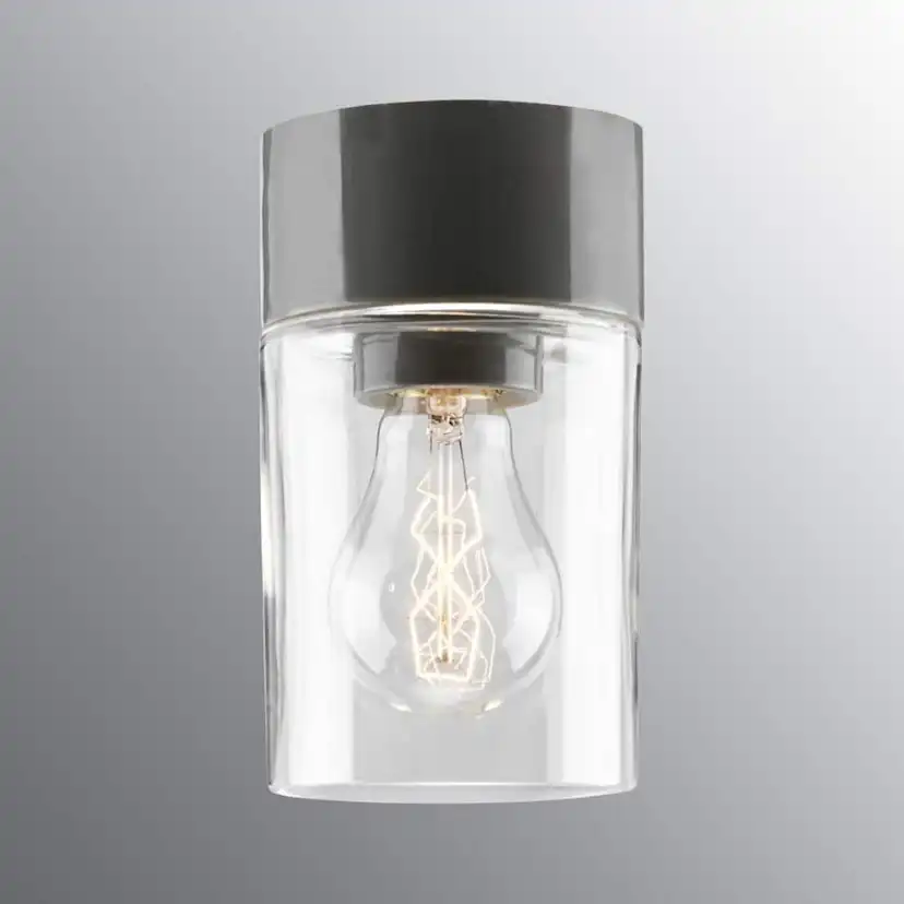Vägg-/Taklampa Ifö Electric Opus 100 Klar IP44 Rak E27