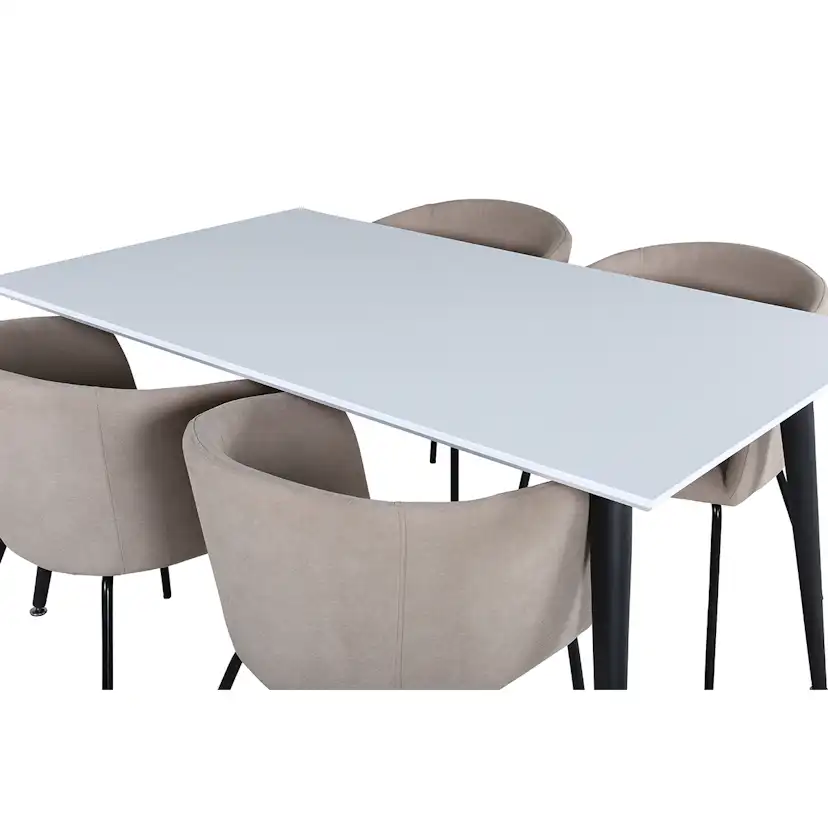 Matgrupp Venture Home Jolie med 4 Bergen Stolar Polyesterlinen