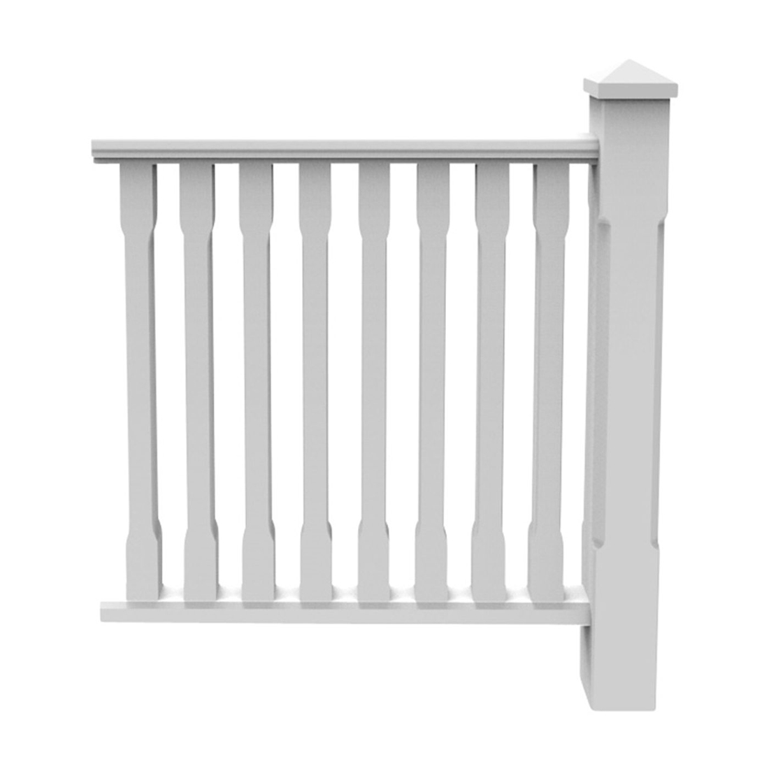 Över/Underliggare grundmålad 2400x95x45 Vit