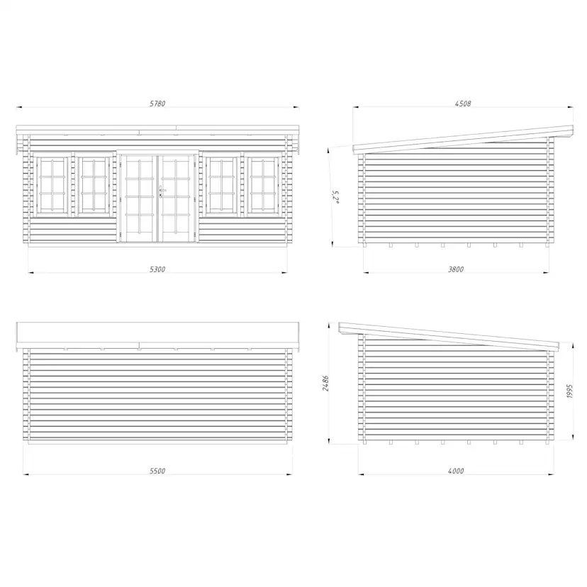 Stuga Palmako Lisa 20,1 m2
