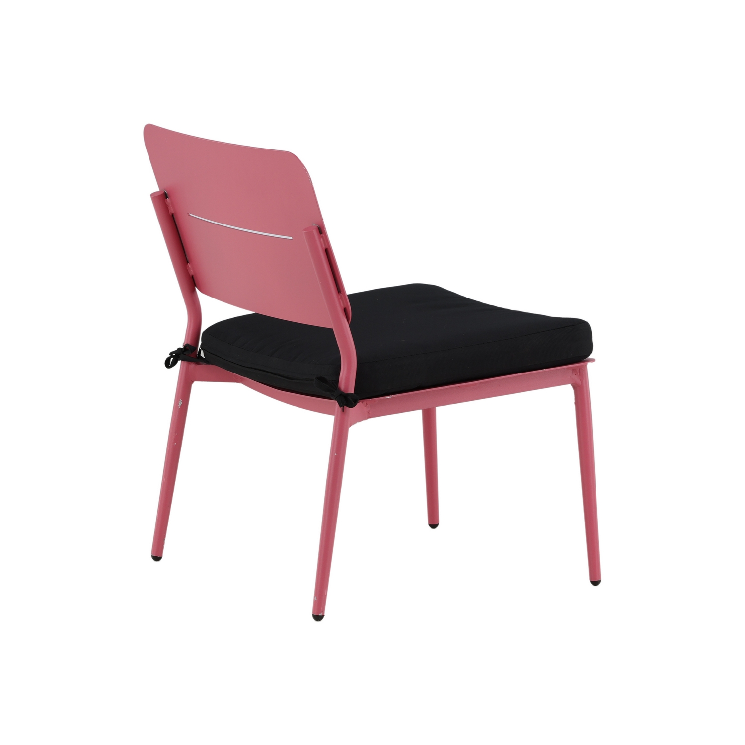 Lina lounge Chair - Pink / Black Cushion Rosa
