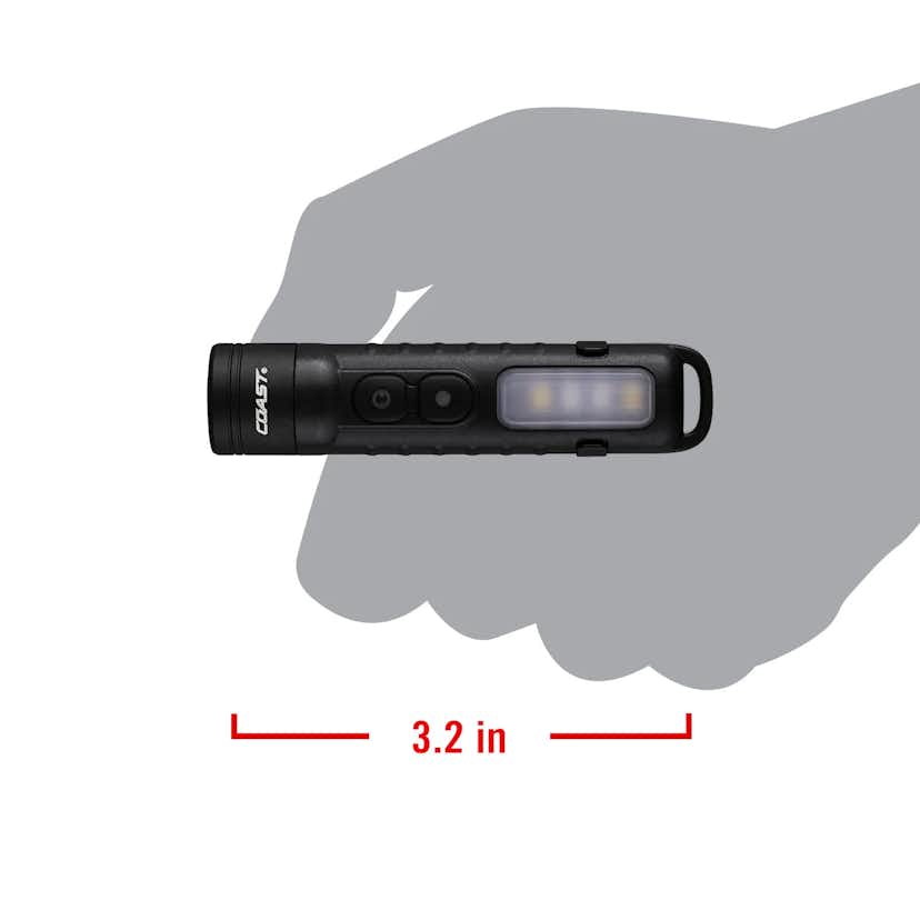 Uppladdningsbar COAST KL35R hög CRI Tvåfärgad Penlampa 600 lumen