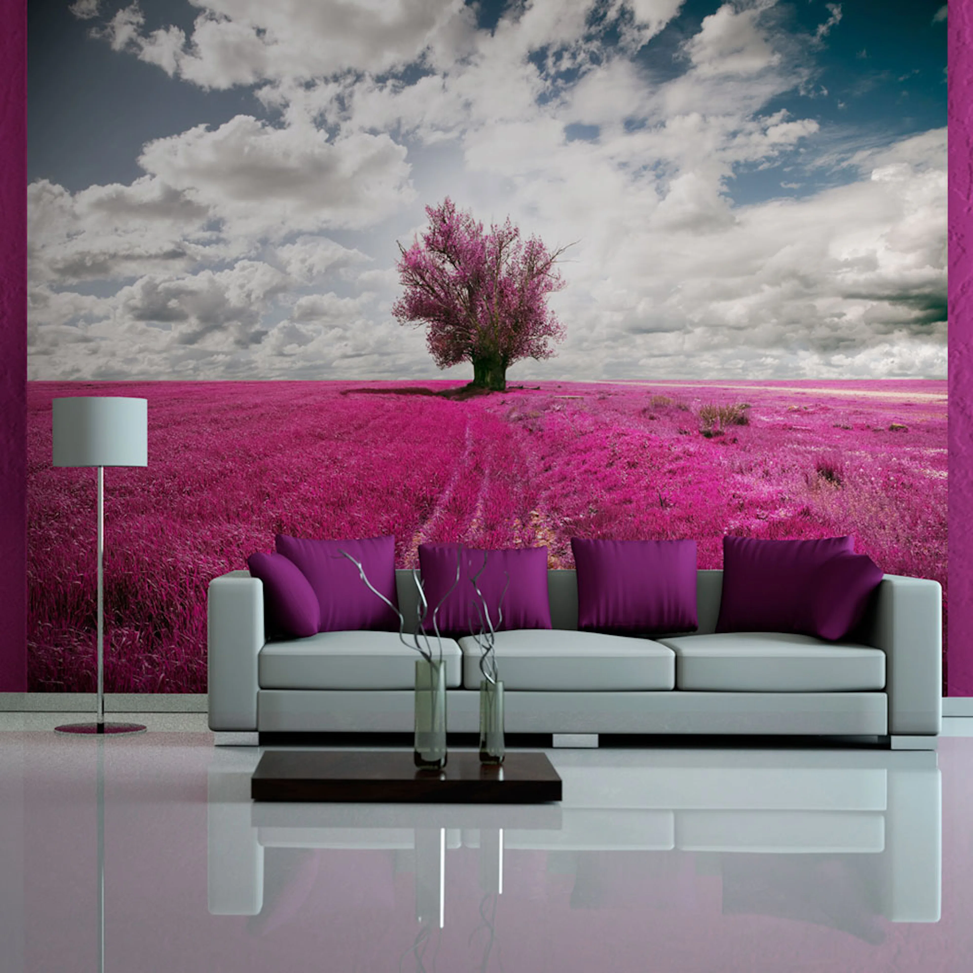 Fototapet Arkiio Magenta Äng