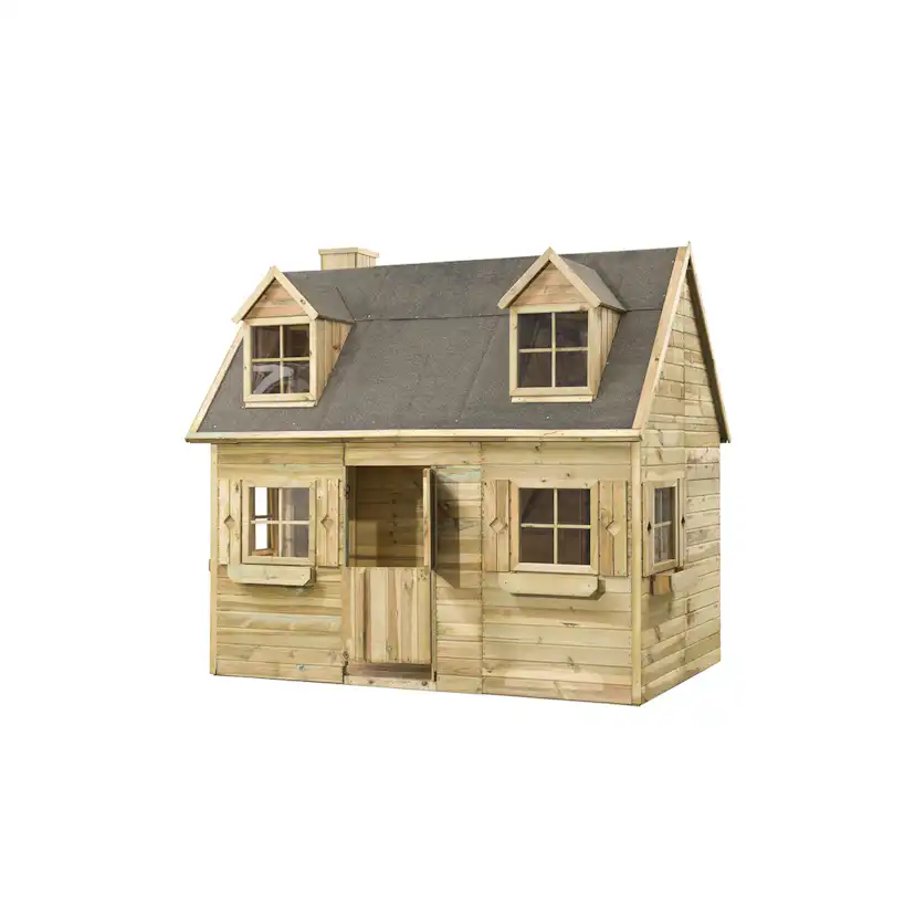 Lekstuga Jabo Milla 4m² Trästuga med Sadeltak