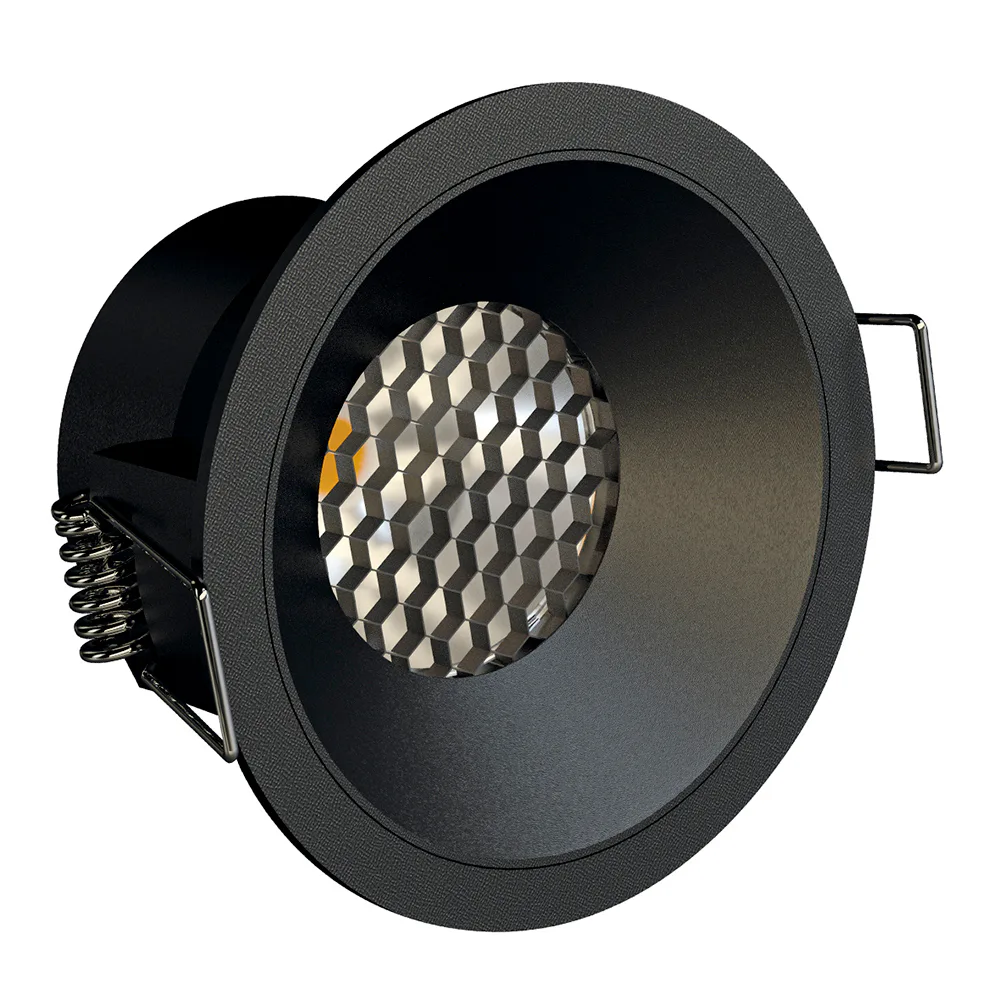 DOWNLIGHT REFOUNDY 7W 516LM 2700-3500K ECO IP44 SVART Svart