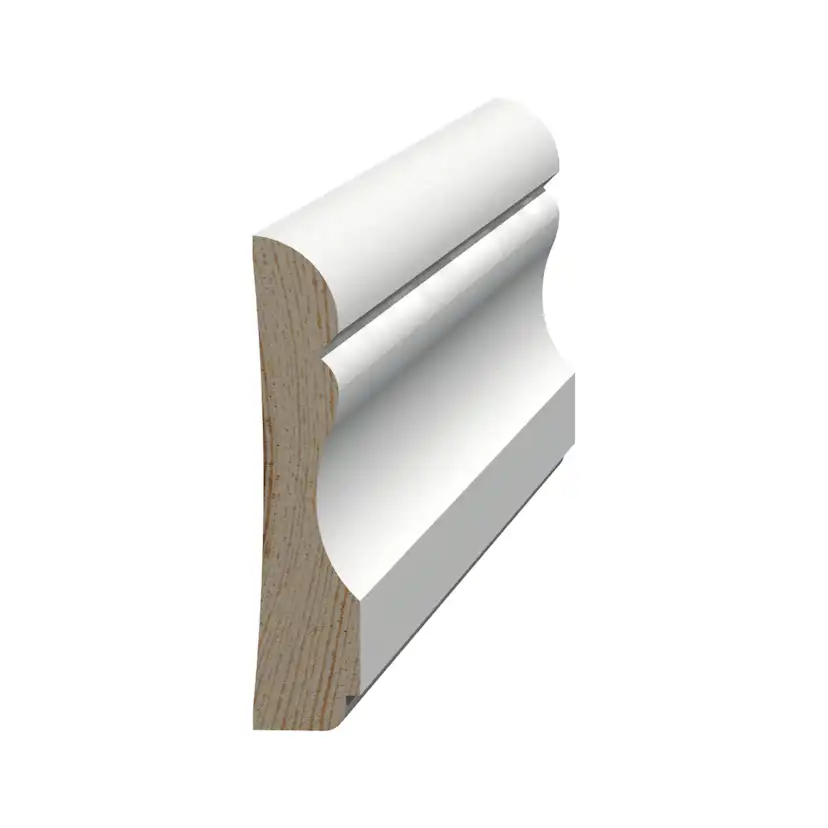 Golvlist Grimslöv Trä List 15x69 mm Allmoge Vit