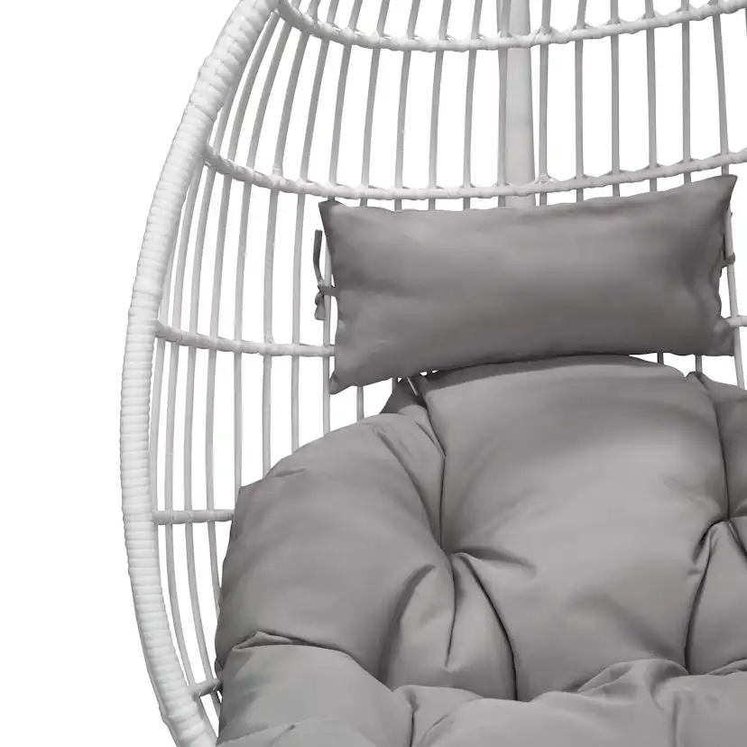 Hängstol Venture Home Viga Utomhus med Stativ i Vitt Stål & Grå Dyna