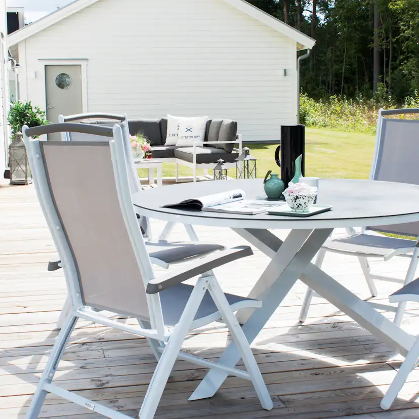 Matgrupp Utomhus Venture Home Copacabana med 6 Aleyna PositionsTrädgårdsstolar