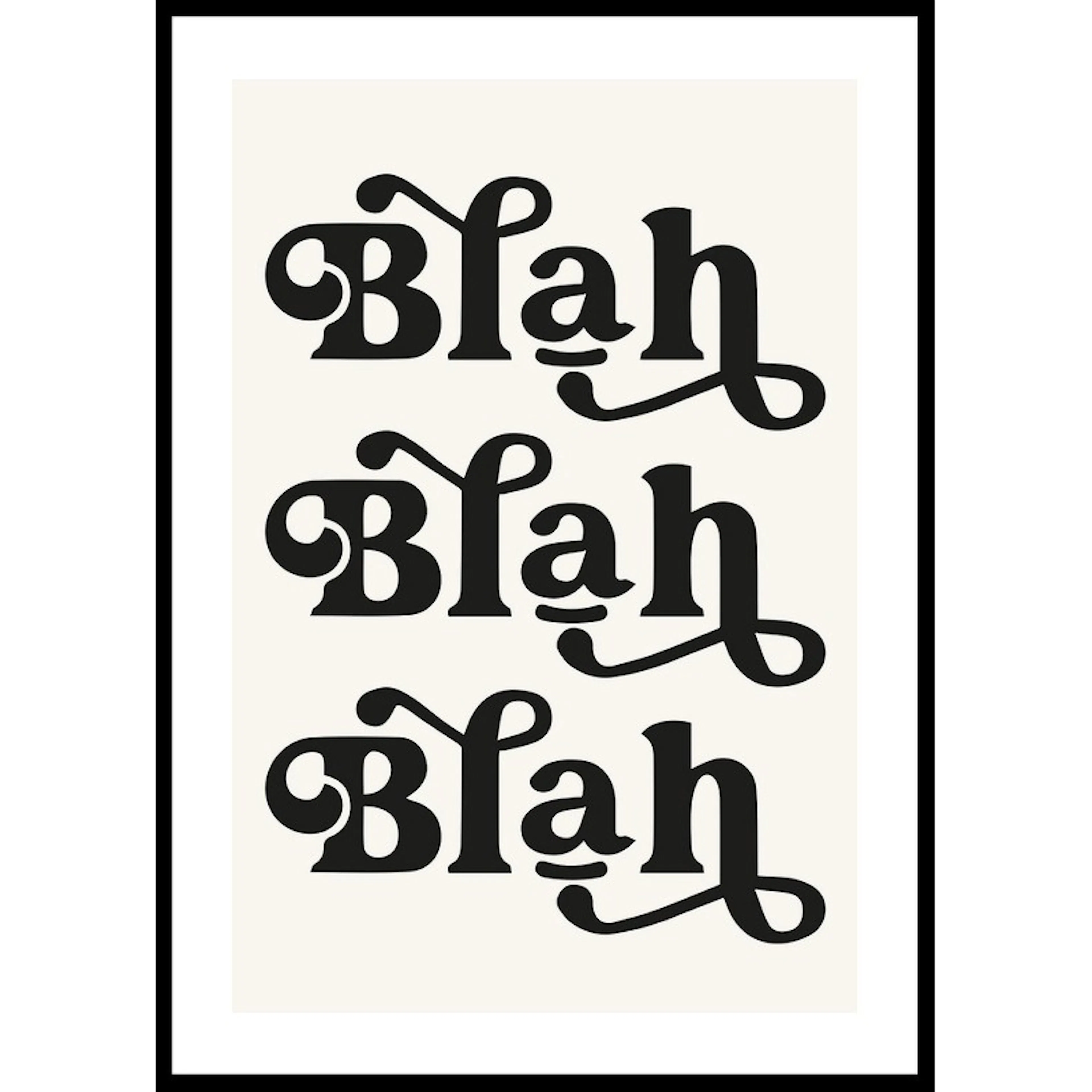 Poster Gallerix Blah Blah Blah