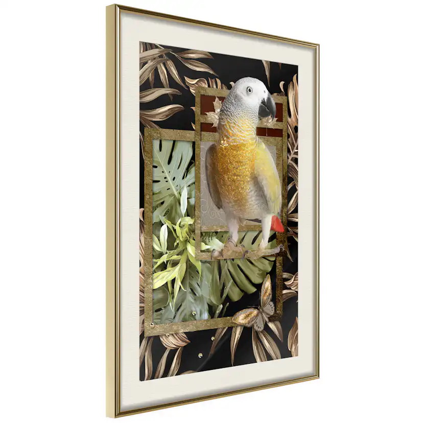 Poster Artgeist Affisch Golden Parrot