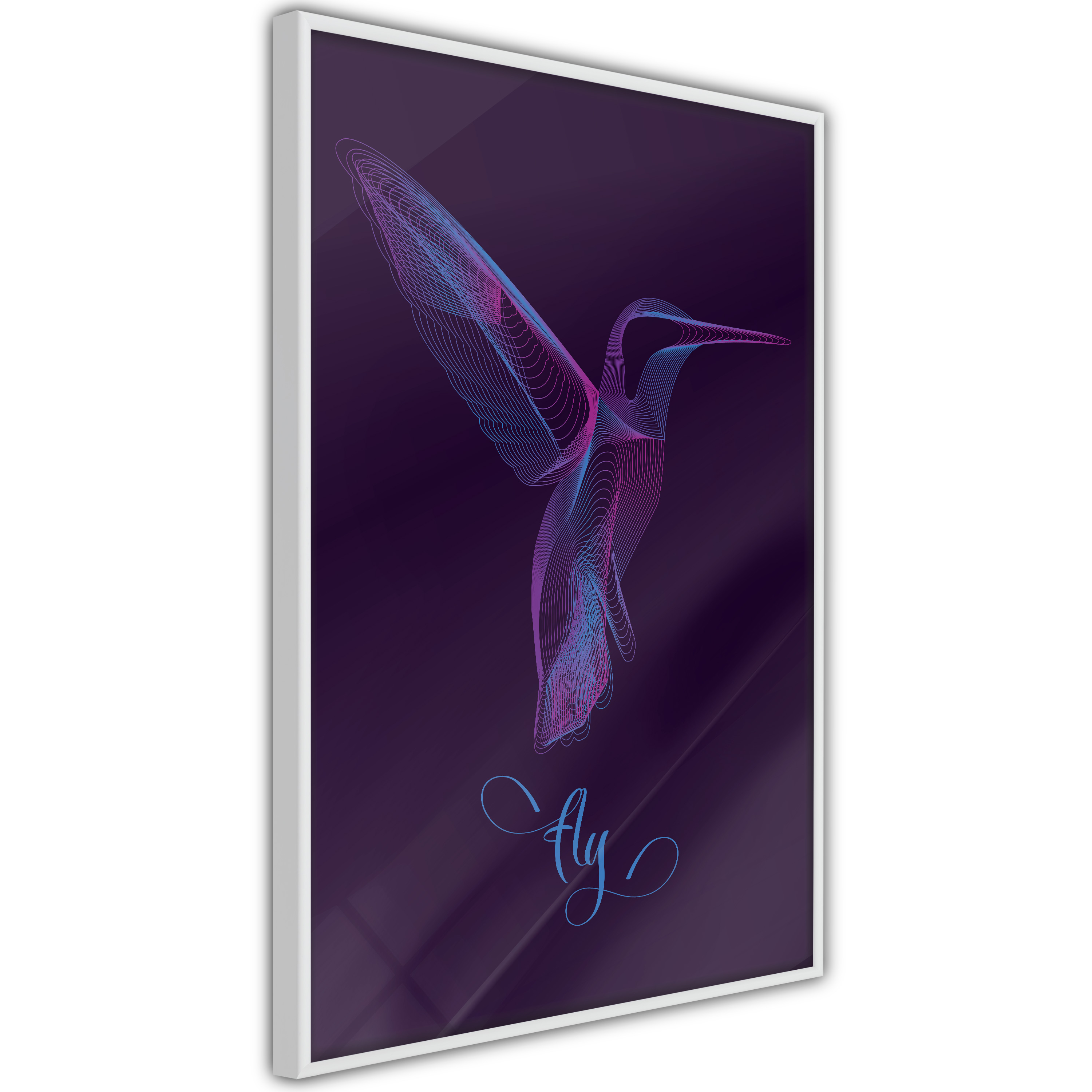 Poster Artgeist Affisch Purple Hummingbird