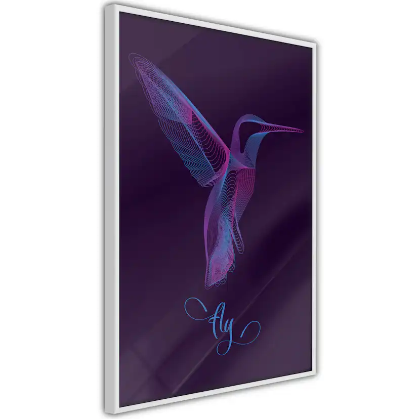 Poster Artgeist Affisch Purple Hummingbird