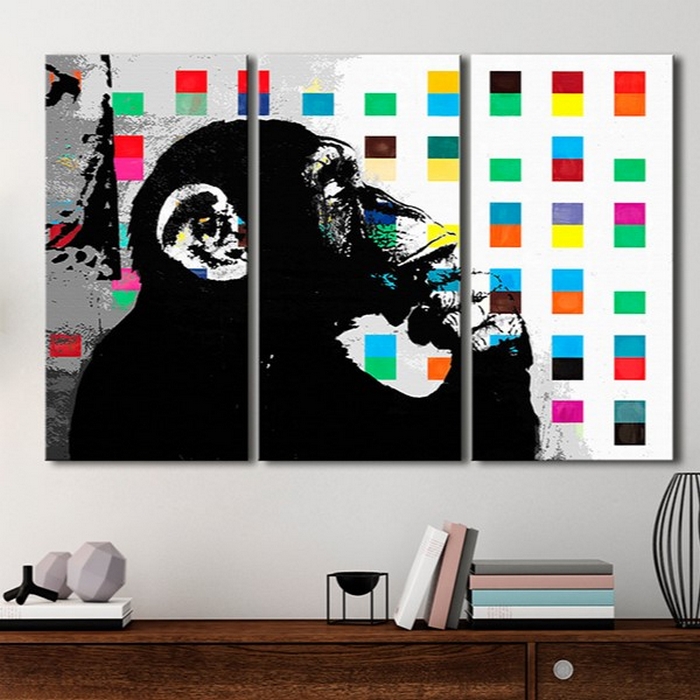 Tavla Arkiio The Thinker Monkey By Banksy