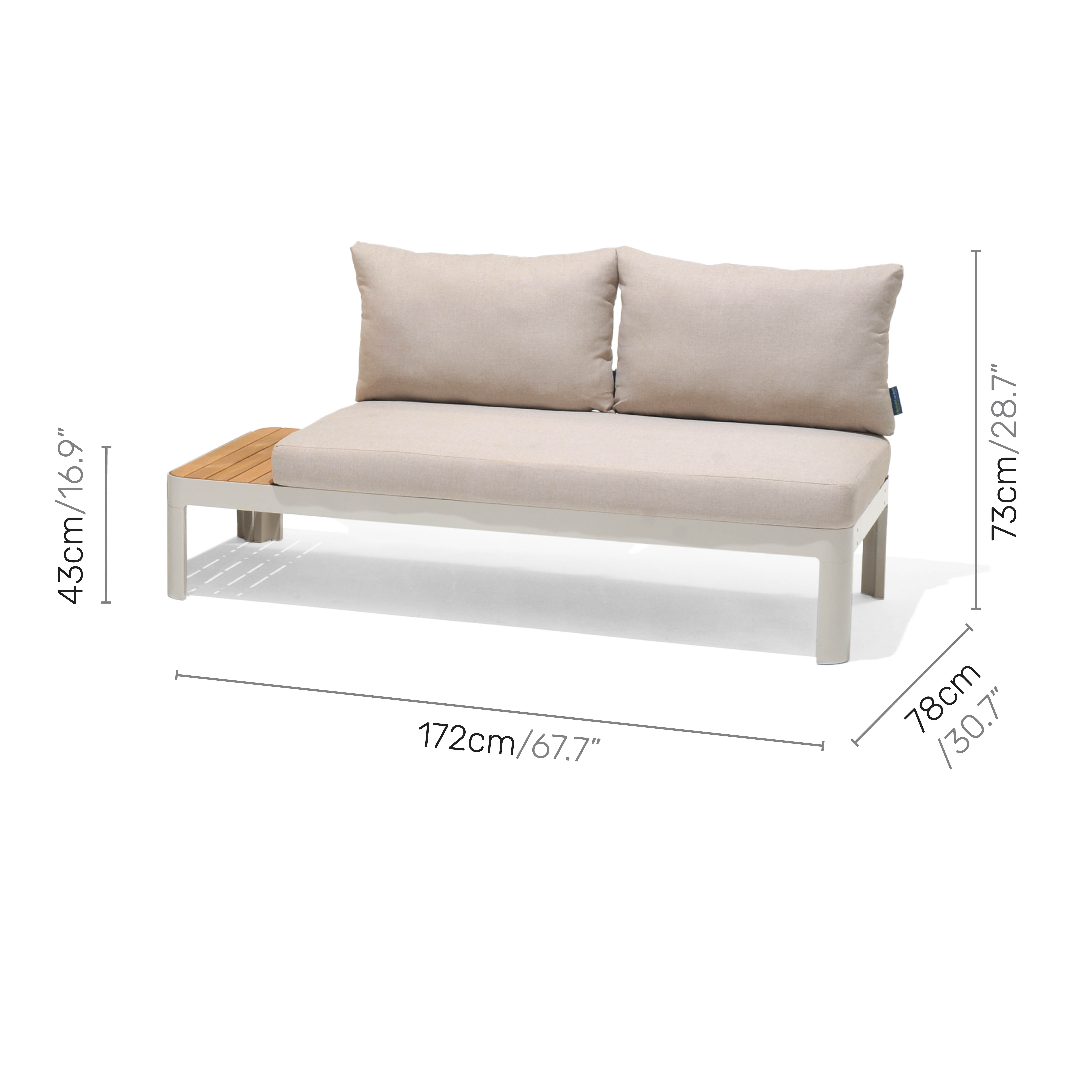 Loungegrupp LifestyleGarden Portals Loveseat