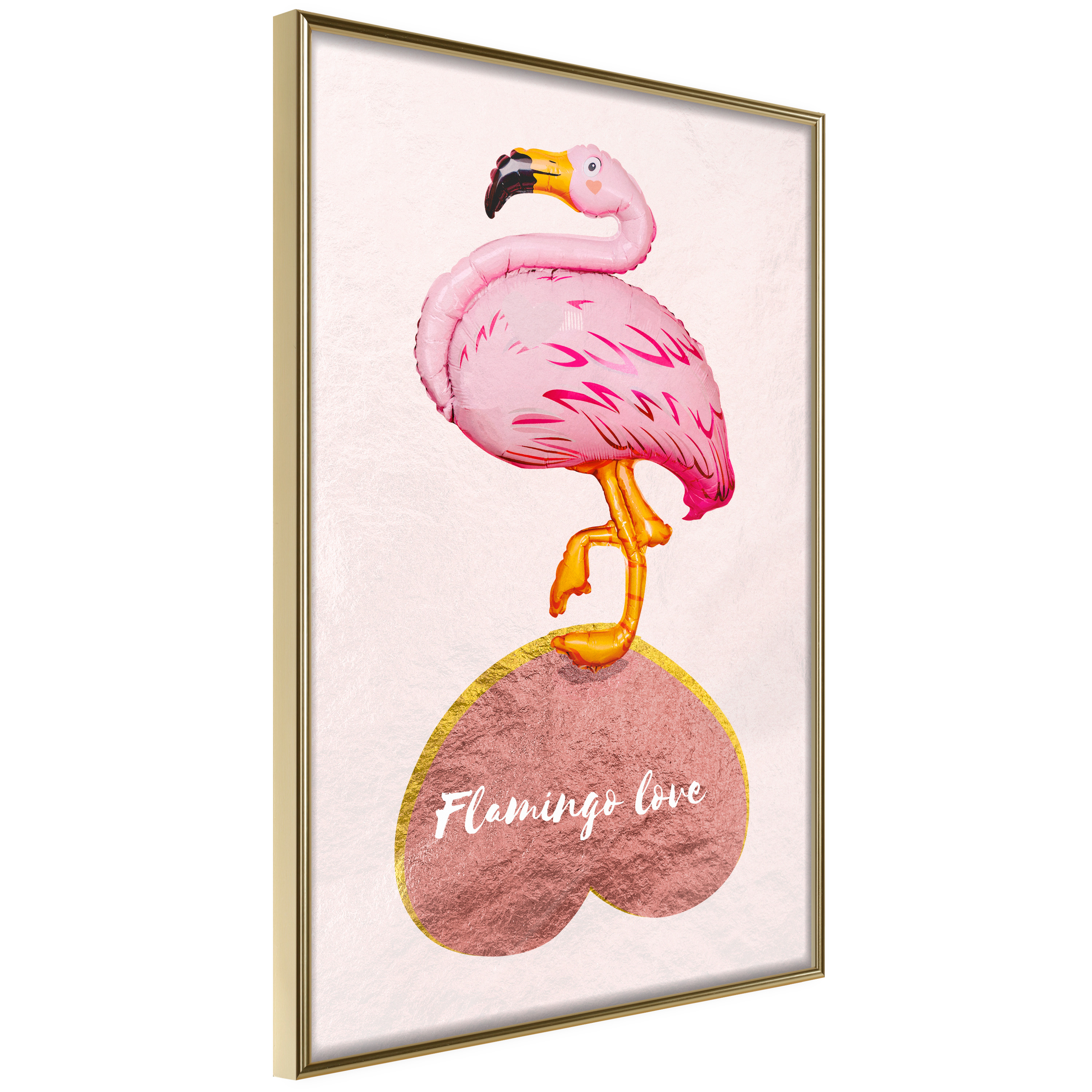 Poster Artgeist Affisch Flamingo in Love