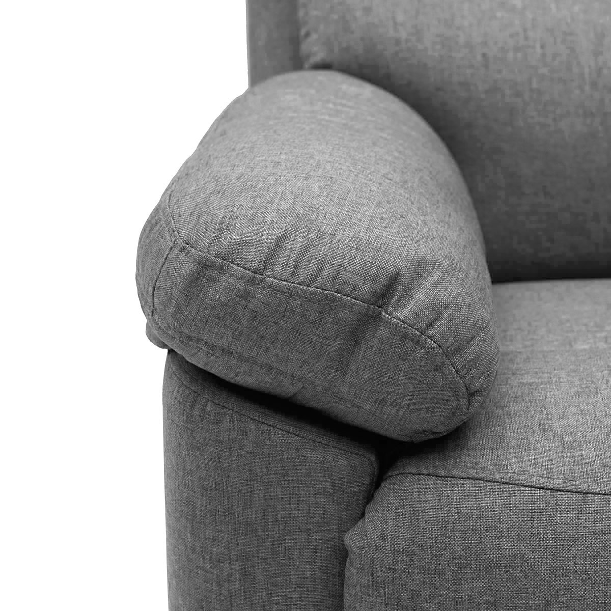 Massagestol Lykke Grå Fällbar Stol med Värmefunktion & Justerbara Massageområden