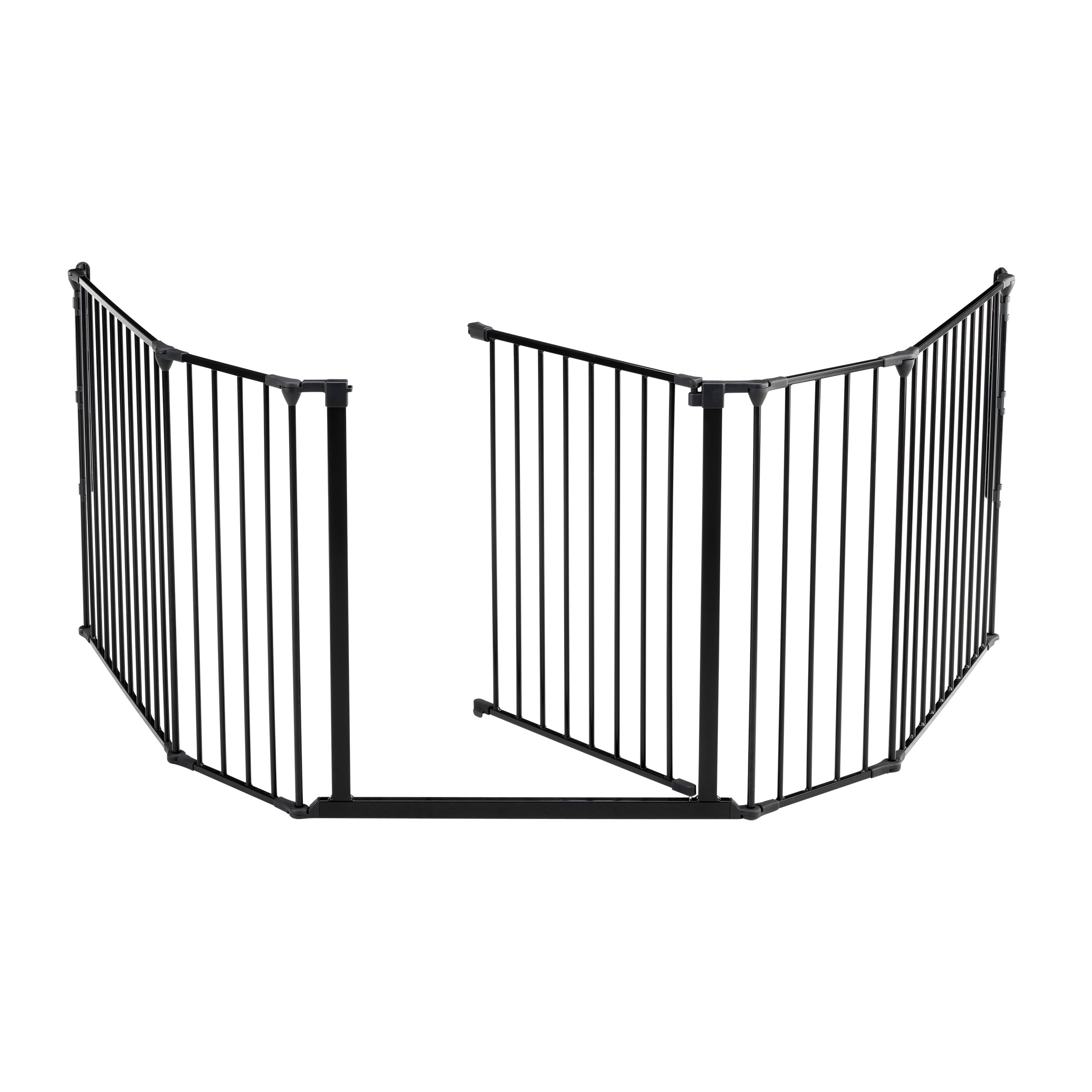 Barngrind Kaminexperten 5 sektioner Svart