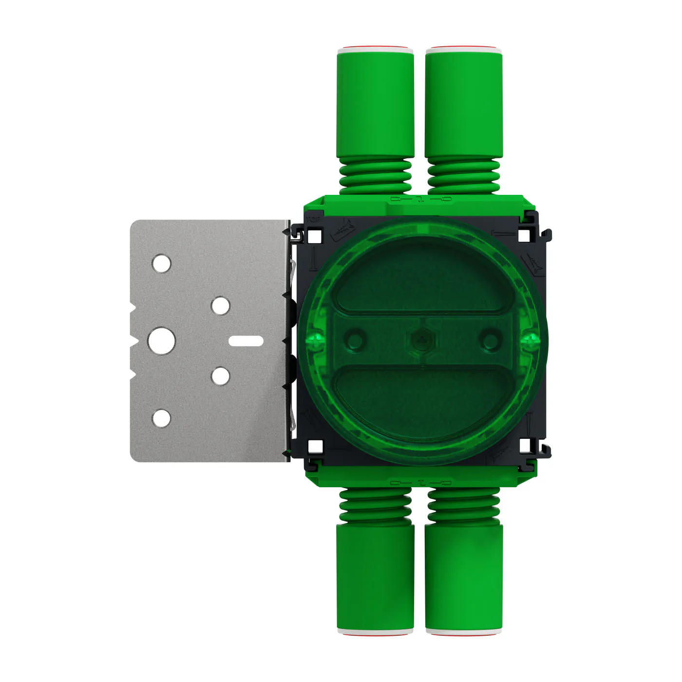 Apparatdosa Schneider Electric Multifix med lock för dubbel-/trippelgips 24-39mm