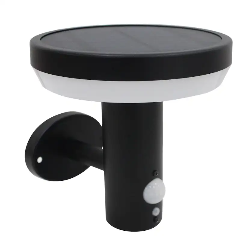 Solcellsarmatur Gelia Hojskär Vägg Sensor Svart 3,7V 2200 Mah