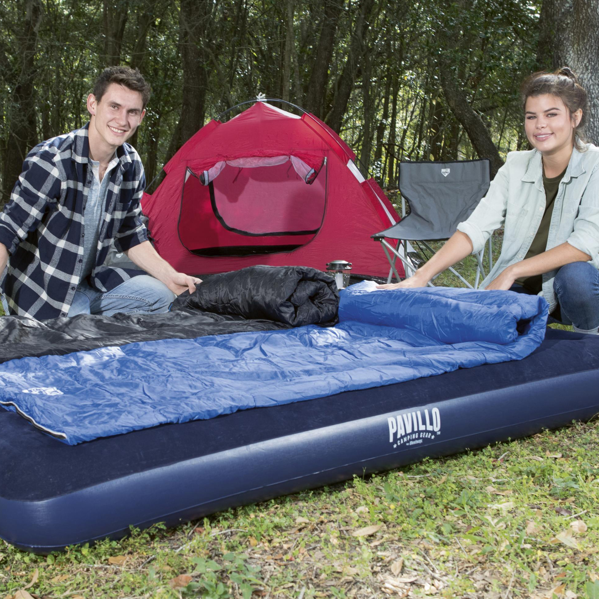 67002 Pavillo  1.91m x 1.37m x 22cm Airbed Full Uppblåsbar madrass Bestway Pavillo Airbed
