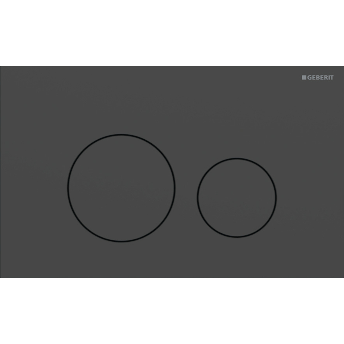 Tryckplatta matt svart/matt svart D:0,6mm Matt Svart
