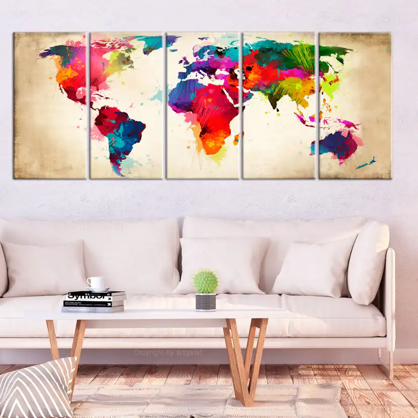 Tavla Arkiio Bright Continents